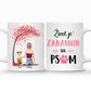 Devojka i pas roze drvo šoljica - Customizer - Kreativa - 