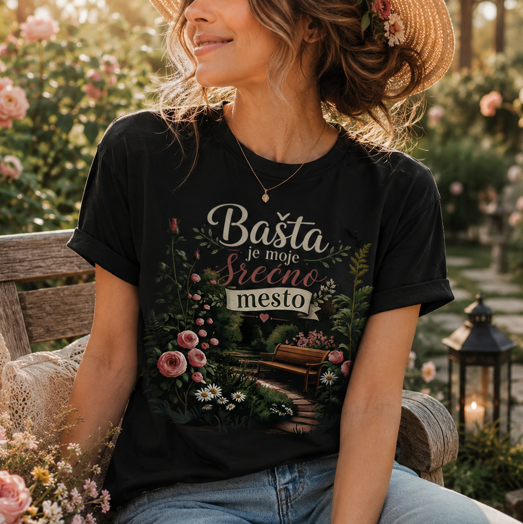 Bašta je moje srećno mesto - Majica