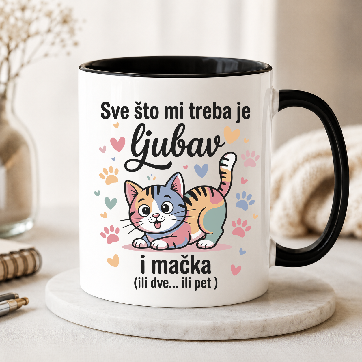 Sve što mi treba je ljubav i mačka - Šoljica
