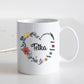 Srce od cveća sa imenima - Šoljica - Customizer - Kreativa - 