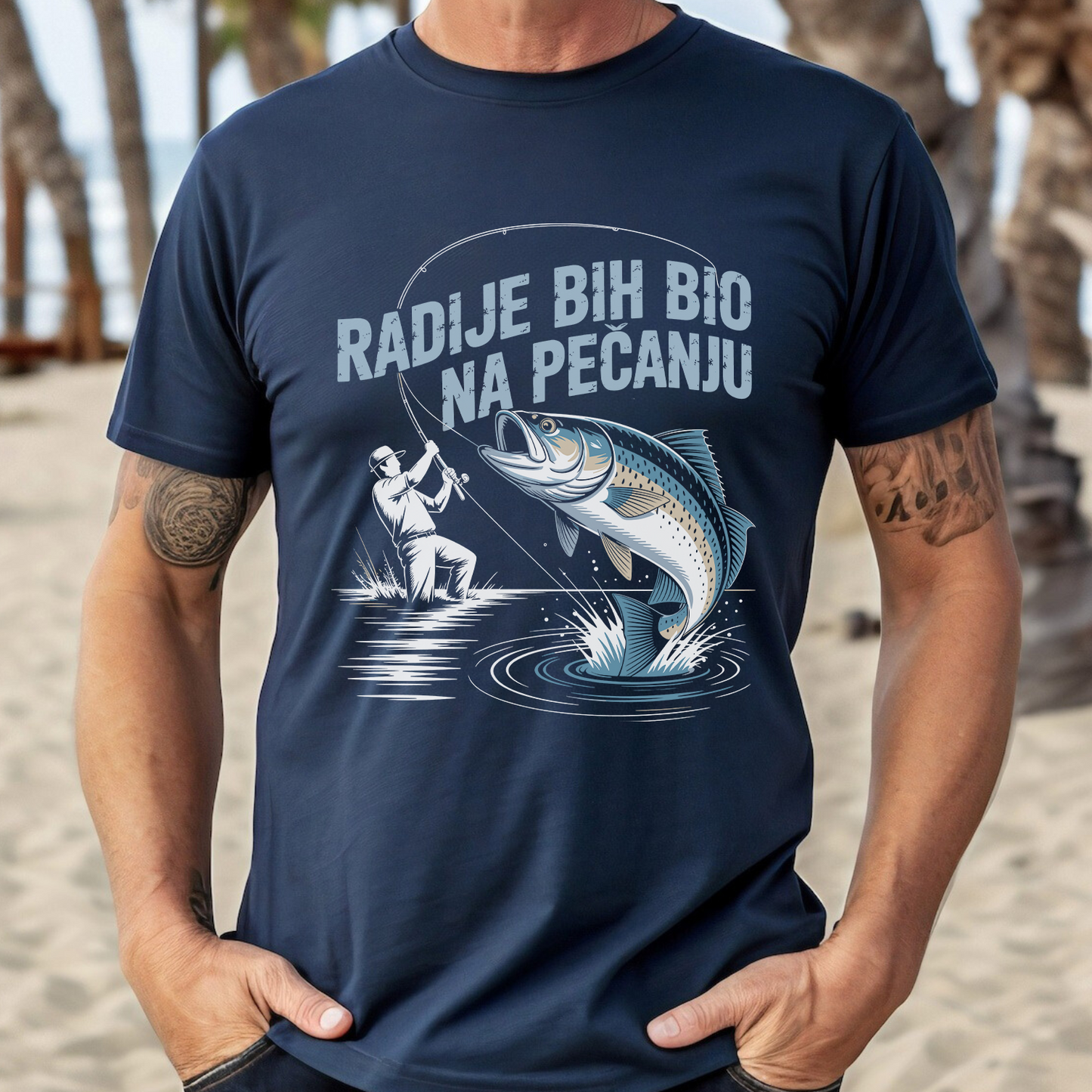 Radije bih bio na pecanju - Majica